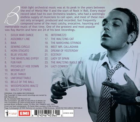 Unforgettable and Other Great Melodies - CD Audio di Ray Martin (Orchestra) - 2