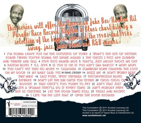 Jukebox Hits 1942-1947 vol.1 - CD Audio di Louis Jordan,Tympani Five - 2