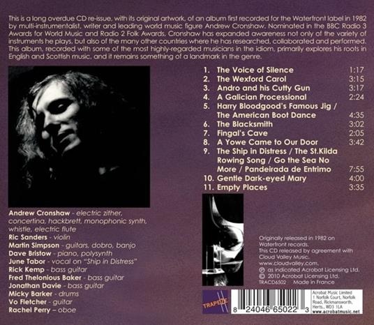 The Great Dark Water - CD Audio di Andrew Cronshaw - 2