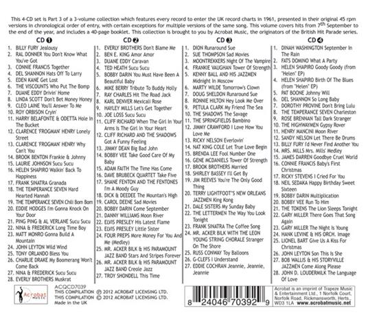 1961 British Hitparade 3 - CD Audio - 2