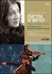 Martha Argerich. A Piano Evening With Martha Argerich (DVD) - DVD di Martha Argerich,Renaud Capuçon,Gautier Capuçon