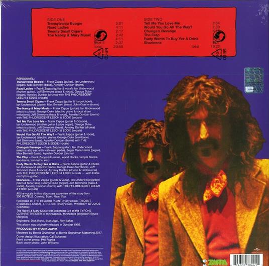 Chunga's Revenge (180 gr.) - Vinile LP di Frank Zappa - 2