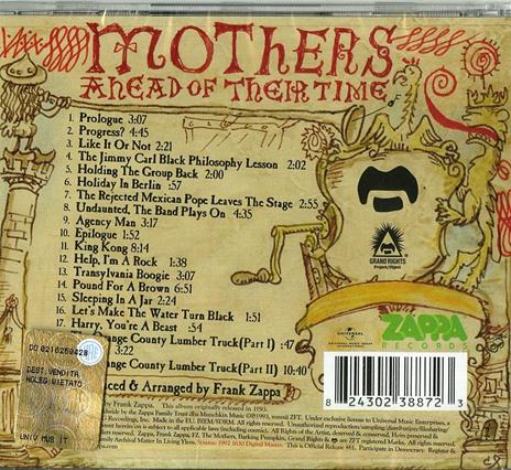 Ahead of Their Time - CD Audio di Frank Zappa - 2