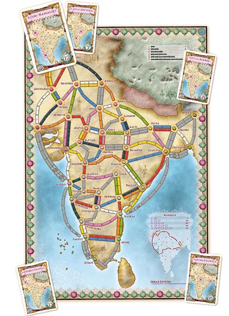 Ticket to Ride Map Collection #2 India. Esp. - Multi (ITA). Gioco da tavolo - 3