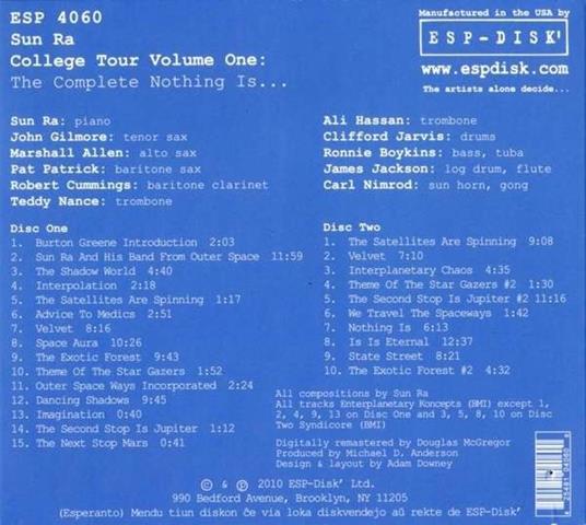 College Tour vol.1 - CD Audio di Sun Ra - 2