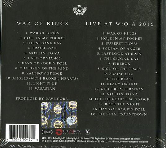 War of Kings (DVD Special Edition) - CD Audio + DVD di Europe - 2