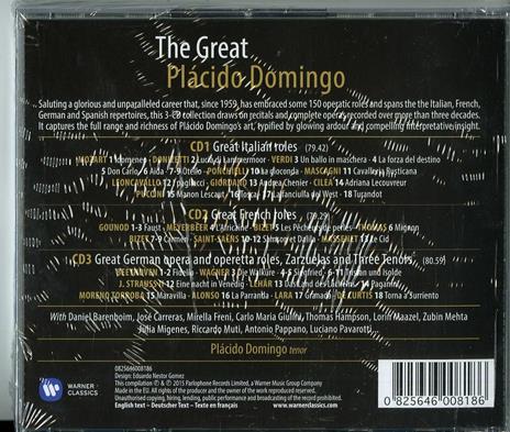 The Great - CD Audio di Placido Domingo - 2