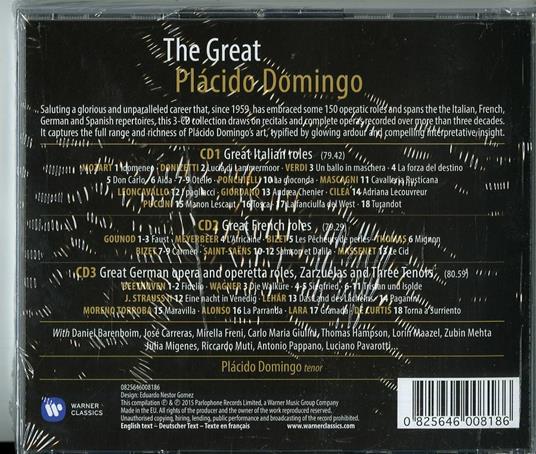 The Great - CD Audio di Placido Domingo - 2