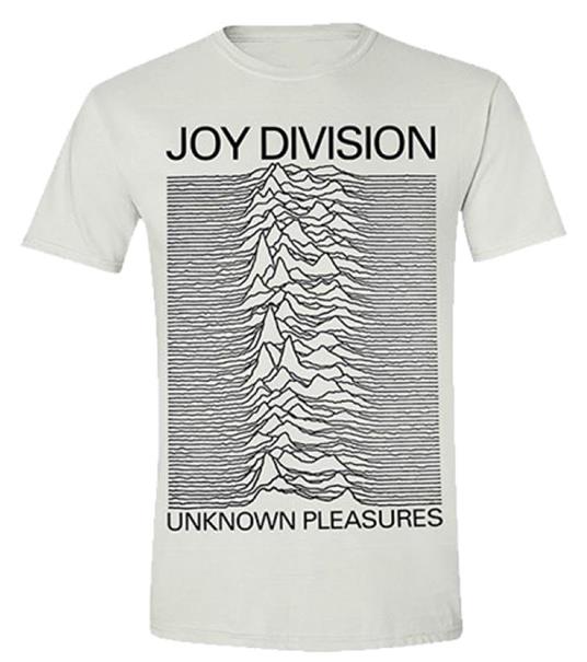T-Shirt Unisex Tg. 2Xl White Joy Division. Unknown Pleasures