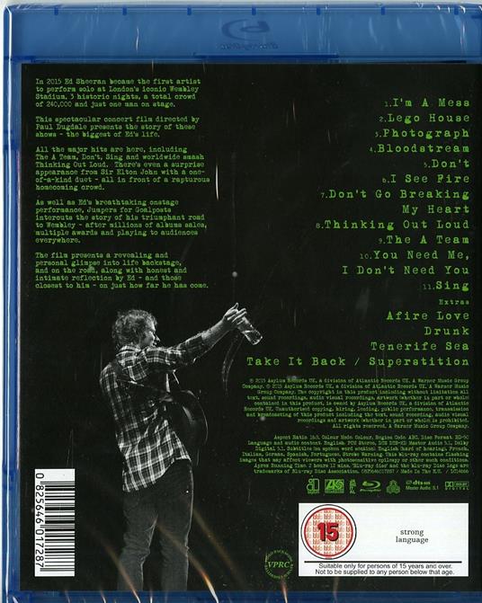 Ed Sheeran. X. Jumpers For Goalposts. Live At Wembley Stadium (Blu-ray) - Blu-ray di Ed Sheeran - 2