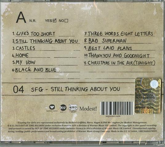 Still Thinking About You - CD Audio di Scouting for Girls - 2