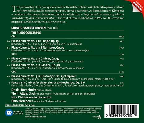 Concerti per pianoforte - CD Audio di Ludwig van Beethoven,Otto Klemperer,Daniel Barenboim,New Philharmonia Orchestra - 2