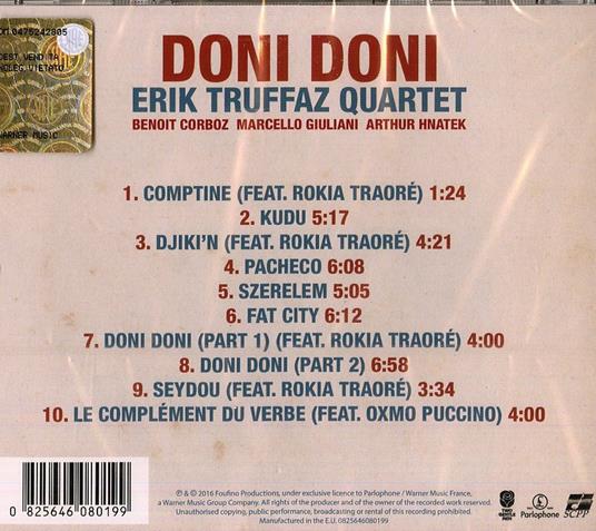 Doni Doni - CD Audio di Erik Truffaz - 2