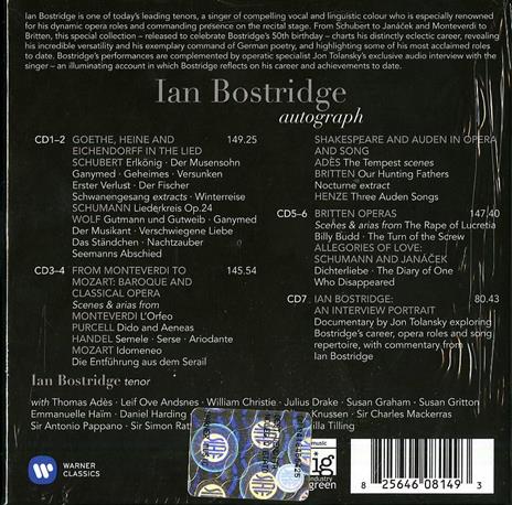 Autograph - CD Audio di Ian Bostridge - 3