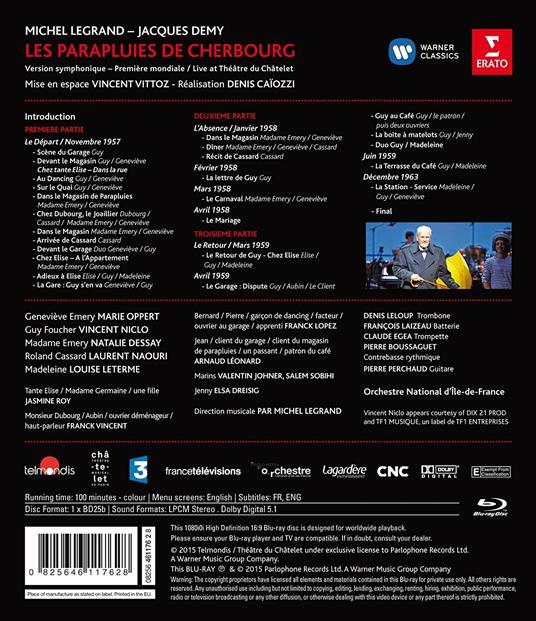 Les parapluis de Cherbourg (Blu-ray) - Blu-ray di Michel Legrand,Natalie Dessay - 2