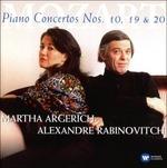 Concerti per pianoforte n.10, n.19, n.20 (Serie Original) - CD Audio di Wolfgang Amadeus Mozart,Martha Argerich,Alexandre Rabinovitch