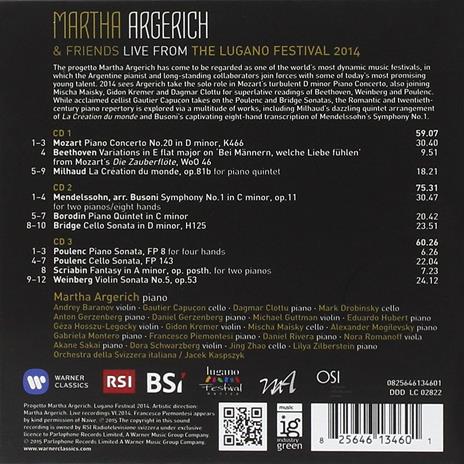 Live from the Lugano Festival 2014 - CD Audio di Martha Argerich - 2