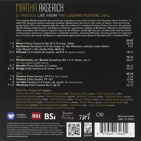 Live from the Lugano Festival 2014 - CD Audio di Martha Argerich - 2