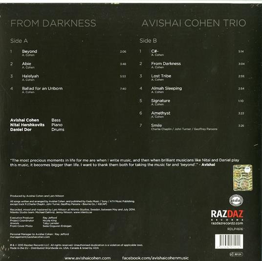 From Darkness - Vinile LP di Avishai Cohen - 2