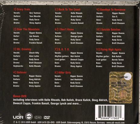 Immortal Randy Rhoads. The Ultimate Tribute - CD Audio + DVD - 2