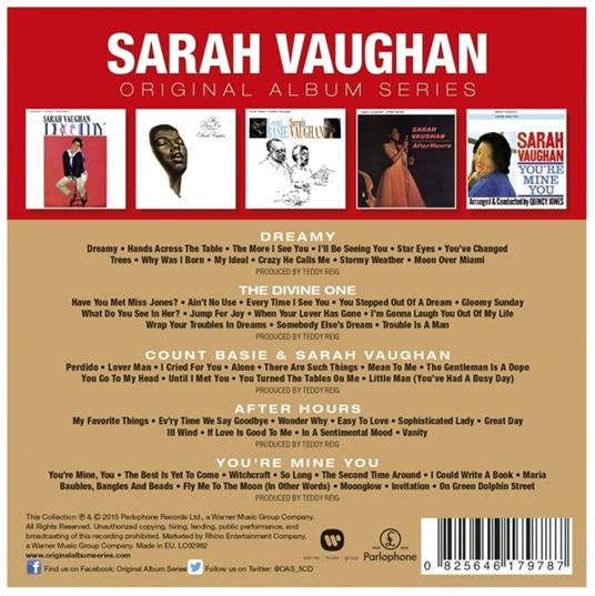 Original Album Series - CD Audio di Sarah Vaughan - 2