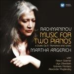 Musica per due pianoforti - CD Audio di Sergei Rachmaninov,Martha Argerich