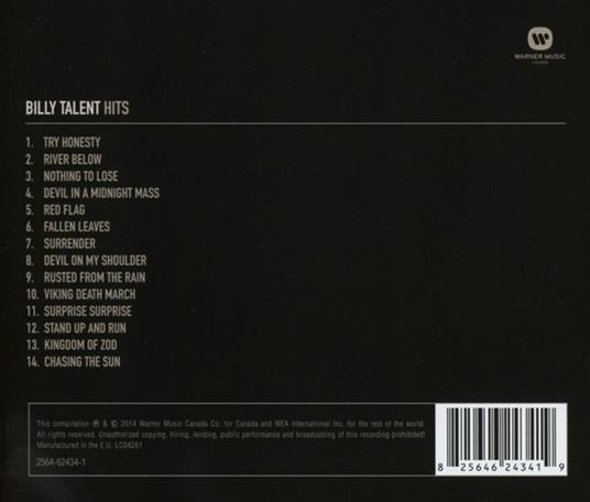 Hits - CD Audio di Billy Talent - 2
