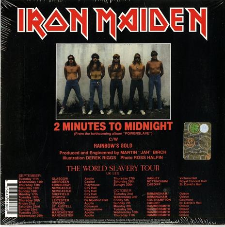2 Minutes to Midnight - Vinile 7'' di Iron Maiden - 2