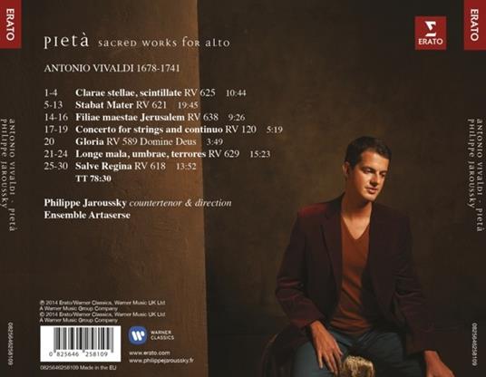Pieta. Sacred Works for al - CD Audio di Antonio Vivaldi - 2