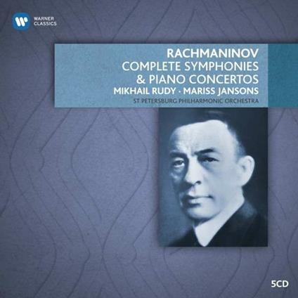 Sinfonie complete - Concerti per pianoforte completi - CD Audio di Sergei Rachmaninov,Mariss Jansons,Mikhail Rudy