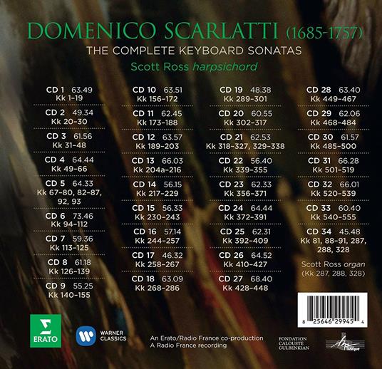 Sonate complete per clavicembalo - CD Audio di Domenico Scarlatti,Scott Ross - 2