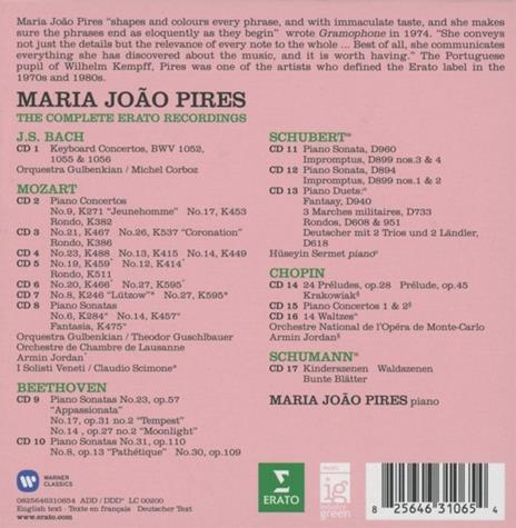 The Complete Erato Recordings - CD Audio di Maria Joao Pires - 2