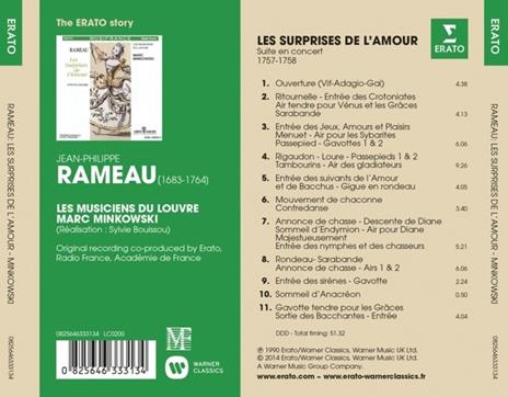 Les surprises de l'amour - CD Audio di Jean-Philippe Rameau,Marc Minkowski,Les Musiciens du Louvre - 2