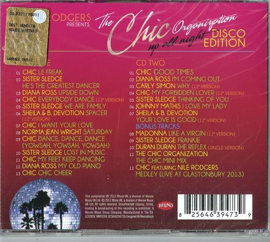 Nile Rodgers presents the Chic - CD Audio di Chic - 2