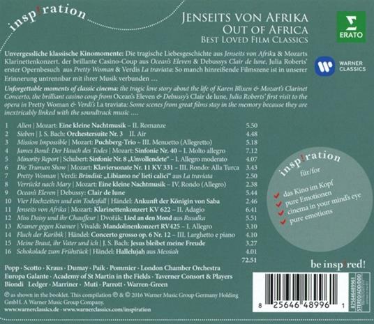 Jenseits Von Afrika (Colonna sonora) - CD Audio - 2