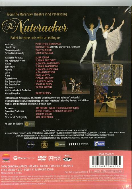 Pyotr Ilyich Tchaikovsky. The Nutcracker. Lo schiaccianoci (DVD) - DVD di Pyotr Ilyich Tchaikovsky - 2