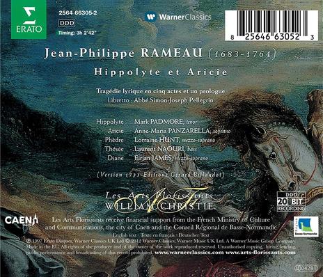 Hippolyte et Aricie - CD Audio di Jean-Philippe Rameau - 2