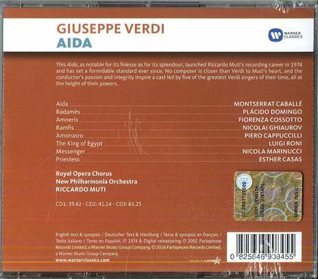 Aida - CD Audio di Montserrat Caballé,Placido Domingo,Giuseppe Verdi,Riccardo Muti,New Philharmonia Orchestra - 2