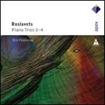 Trii con pianoforte n.2, n.3, n.4 - CD Audio di Nicolai Roslavec,Trio Fontenay