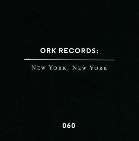 Ork Records, New York, New York - CD Audio - 2