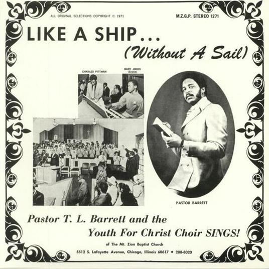 Like A Ship (Without A Sail) (Splatter Vinyl) - Vinile LP di Pastor T. L. Barrett