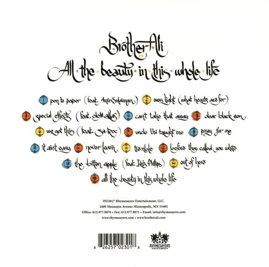 All the Beauty in This Whole Life - Vinile LP di Brother Ali - 2