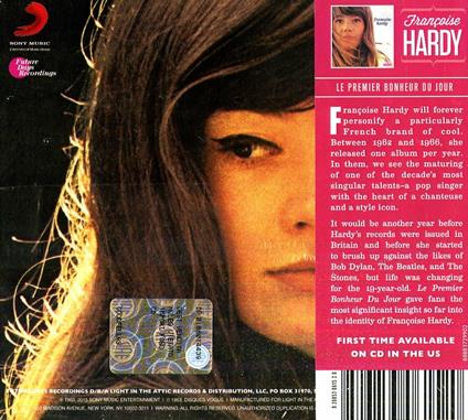 Le premier bonheur du jour - CD Audio di Françoise Hardy