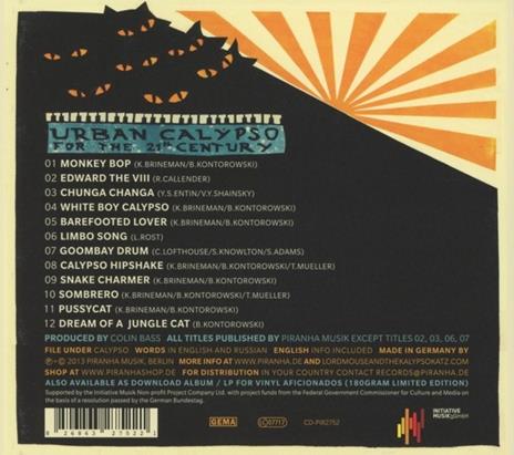 Go Calypsonian - CD Audio di Lord Mouse and the Kalypso Katz - 2