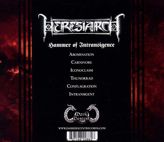 Hammer of Intransigence - CD Audio di Heresiarch - 2
