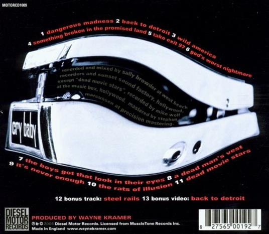 More Dangerous Madness - CD Audio di Wayne Kramer - 2