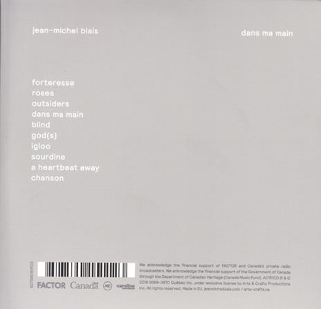 Dans Ma Main - CD Audio di Jean-Michel Blais - 2