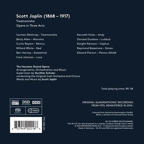 Treemonisha - SuperAudio CD ibrido di Scott Joplin - 2