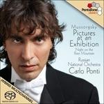 Quadri di un'esposizione - Una notte sul Monte Calvo - La fiera di Sorochinsky - Introduzione a Khovanschina - Alba sul fiume - SuperAudio CD ibrido di Modest Mussorgsky,Russian National Orchestra,Carlo Ponti jr.