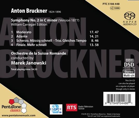 Sinfonia N.2 - SuperAudio CD ibrido di Anton Bruckner - 2